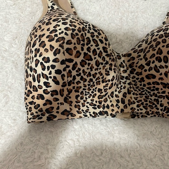 Cacique Brown and Black Leopard Print Wireless Bra - Picture 11 of 13